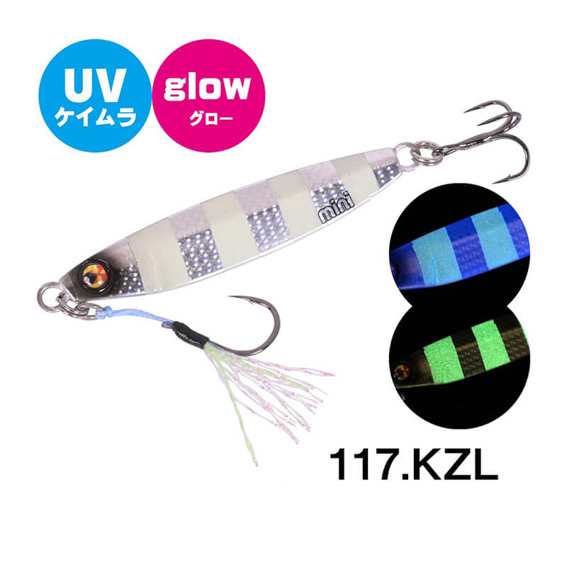 Пилькер Xesta After Burner Mini 12g #117 KZL Keimura Zebra Glow