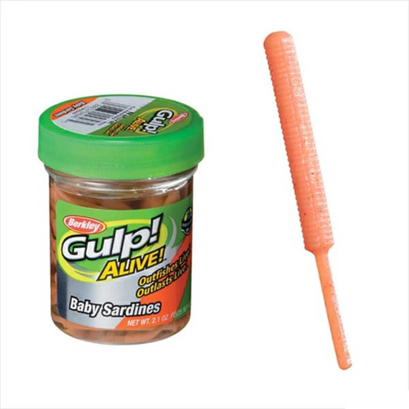 Силиконовая приманка Berkley Gulp! SW Alive Baby Sardine 2'' 36CT #Orange Tiger