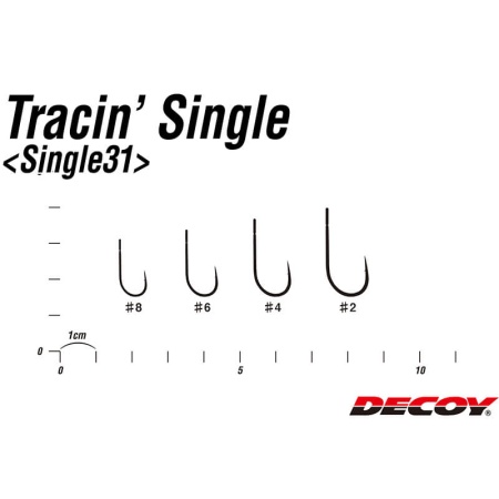 Крючки Decoy Tracin Single 31 #8 (10шт.)