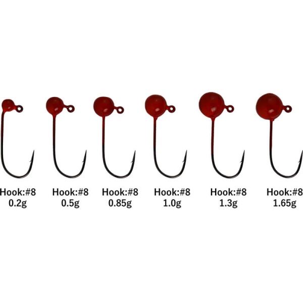 Джиг-головка Yarie №645 Aji Baku JH #8 1.65g (4шт.)