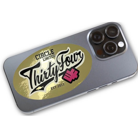Наклейка Thirty34Four Gold Oval Sticker