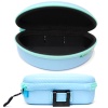 Чехол для очков Rodio Craft Glass Case #Silver/RC Turquoiz Logo