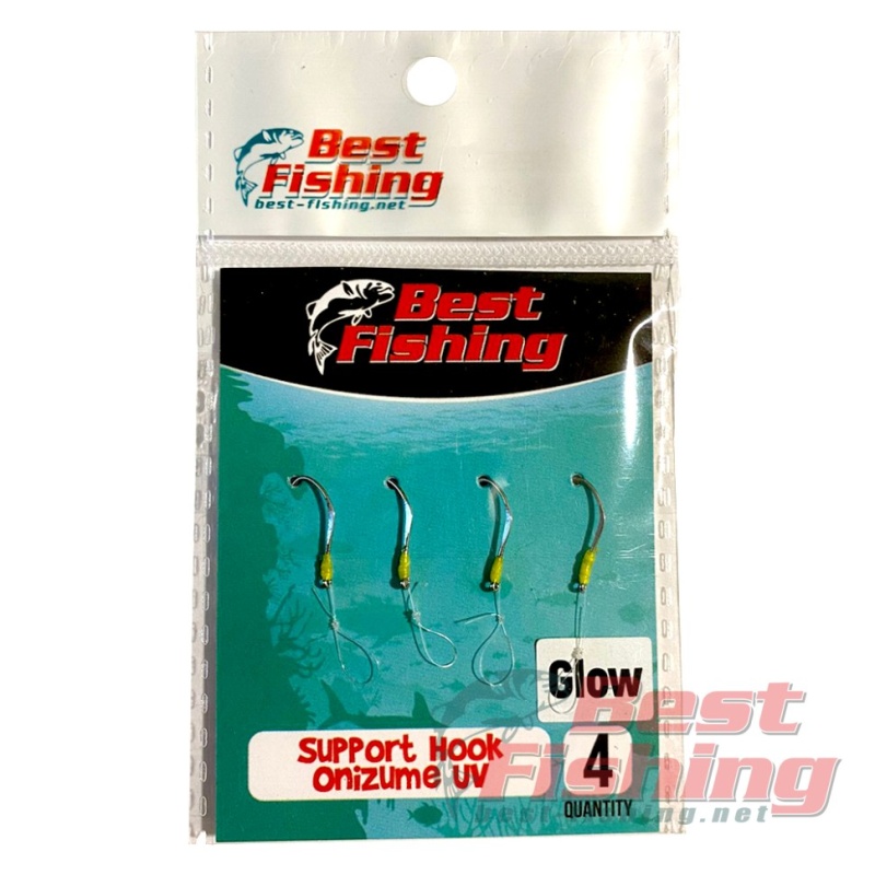 Крючки ассисты Best Fishing "крючок-трейлер" Support Hook Onizume UV #10 (4шт.) Крючки ассисты Best Fishing "крючок-трейлер" Support Hook Onizume UV #10 (4шт.)