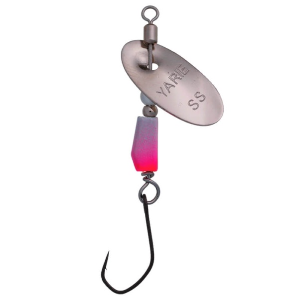 Вращающаяся блесна Yarie №672 Blender 1.5g #SP-09 Silver/Pink