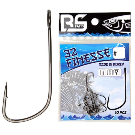 Крючки BS Baits Finesse 32 BN №10