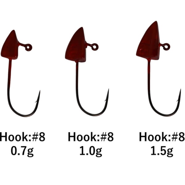 Джиг-головка Yarie №635 Aji Meba Rider #8 0.7g (4шт.)