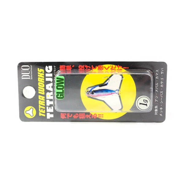 Пилькер DUO Tetra Works TetraJig 1.0g #PHA0040 Blue Pink Zebra Glow
