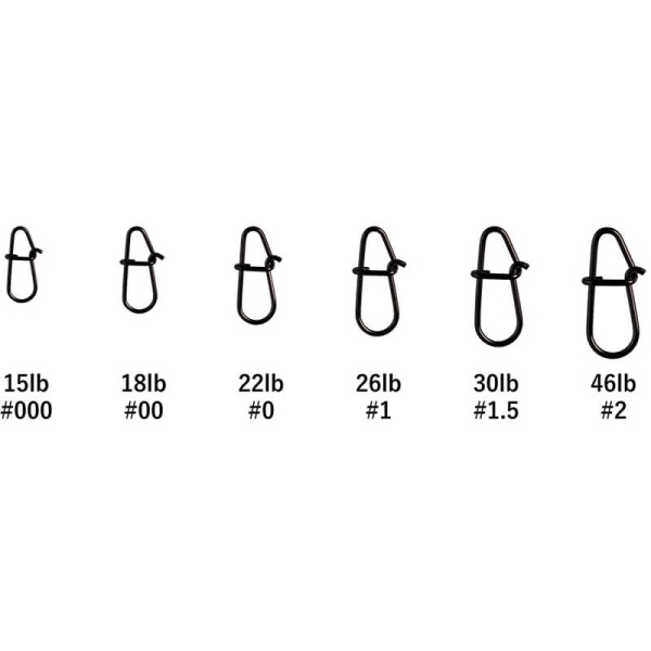 Застежки Yarie №558 EZ Line Snap #000 Black (10шт.)