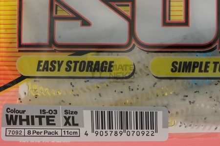 Силиконовая приманка Marukyu Isome XL White 7092