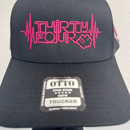 Кепка Thirty34Four Mesh Cap (Pink Logo)