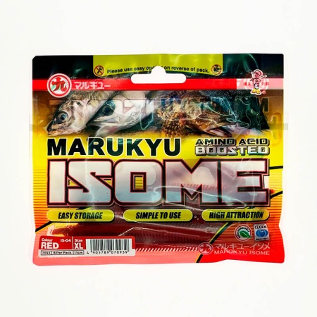 Силиконовая приманка Marukyu Isome XL Red 7093