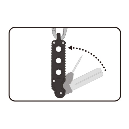 Точилка для крючков + шило DaiichiSeiko MC Omatsuri Sharpener Black Точилка для крючков + шило DaiichiSeiko MC Omatsuri Sharpener Black