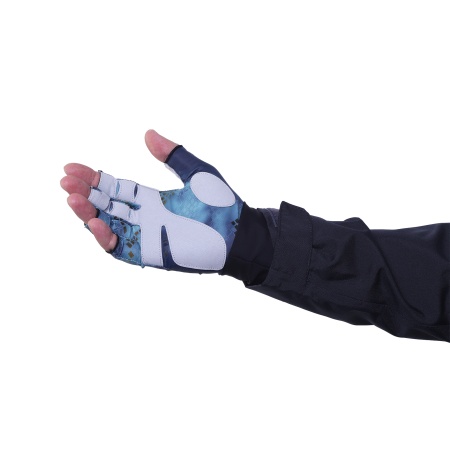 Перчатки Aquatic UPF50+ (Pike Camo Blue S/M)