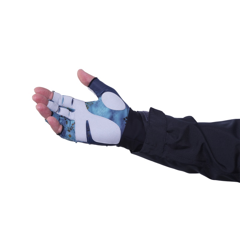 Перчатки Aquatic UPF50+ (Pike Camo Blue L/XL)