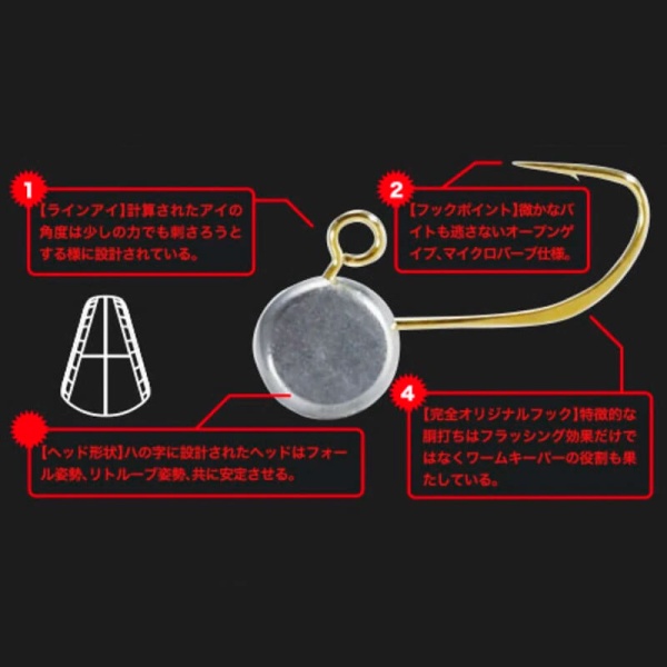 Джиг-головка DUO Tetra Works Snip Head L 1.2g (5шт.)