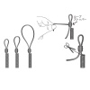 Магнитный держатель с карабинами DaiichiSeiko Carabiner Holder MG3500 #Red